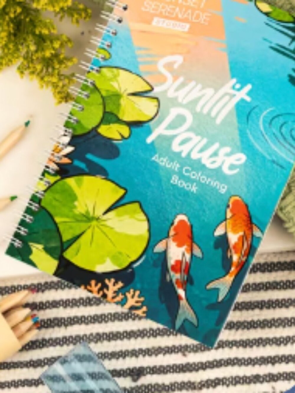 Sunlit Pause Coloring Book - NWT